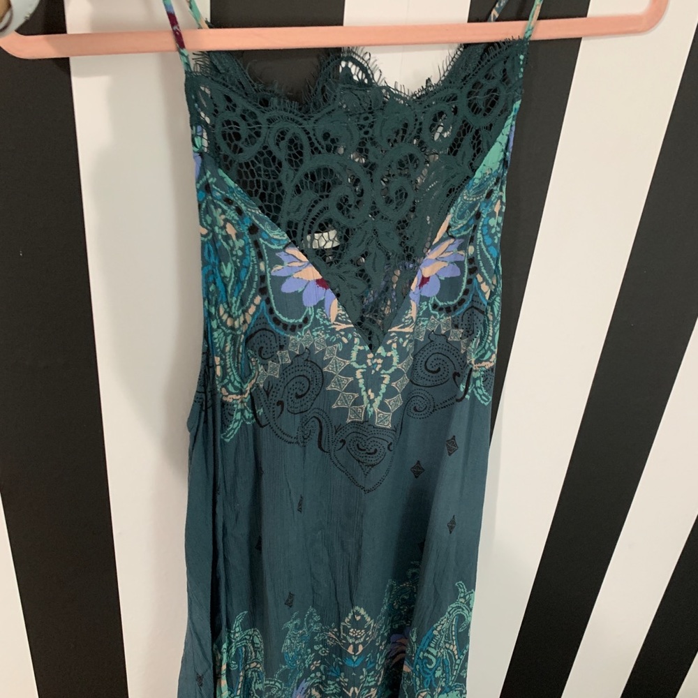 Free People lace trim skip dress